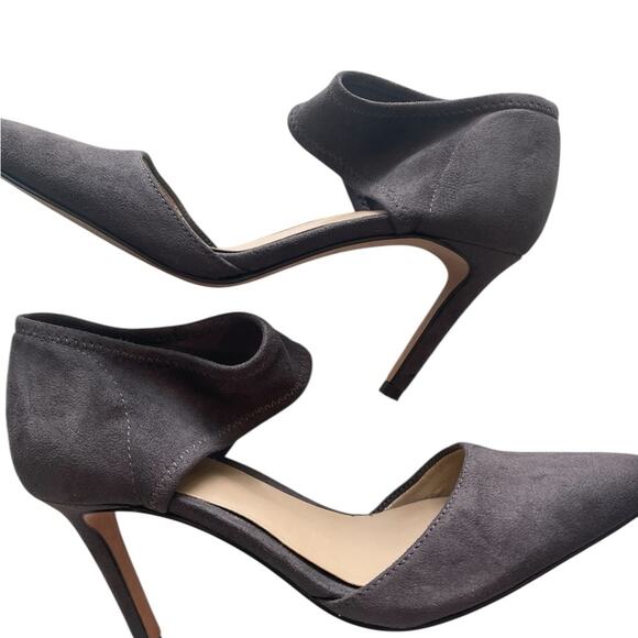 ANN TAYLOR Gray Suede Pointed Toe, Sz 6, Elegant, Career Chic - Picture 9 of 13